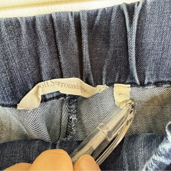 Soft Surroundings Metro Denim Pull on Leggings Size Petite Large - Picture 4 of 7